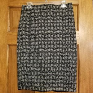 KENAR Patterned Pencil Skirt Size 8